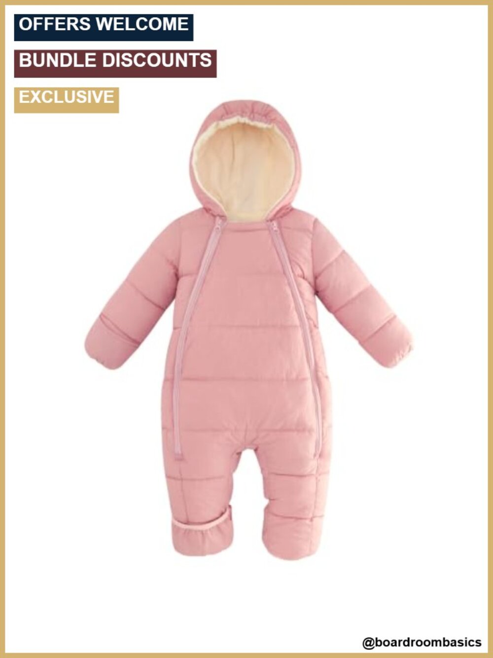 UNIFACO Baby Snowsuit Infant Winter Coat Hooded Snowsuit